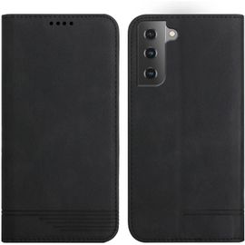 Coque Samsung S22 5G Housse de Cuir PU pour Galaxy S22 5G Portefeuille Magnétique Etui de Protection pour Samsung Galaxy S22 5G - Noir