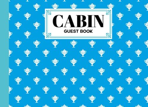 Cabin Guest Book: Cabin Guest Book Hockey Cover / Welcome To Our Cabin / Rustic Cottage / Cabin Guest Book, Vacation Rental, Vacation Home, By Susanna Knoll