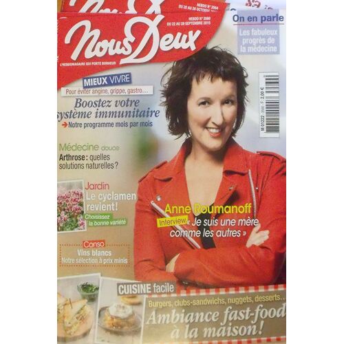 Nous Deux 3560 Anne Roumanoff "Je Suis Une Mère Comme Les Autres"