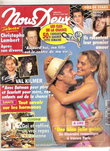 Christophe Lambert 1.5p/ Luke Perry 1/2p/ Rebecca De Mornay 1/3p/ Bruel 1/3p/ Val Kilmer Batman 2p/ Articles Photos Melanie Griffith / Anthony Quinn / Michael Douglas / Brooke Shields /  2510 