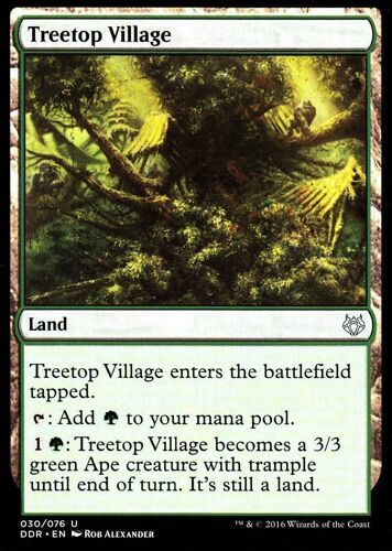 Treetop Village  (Village Arboricole) - Mtg - Nissa Vs Ob Nixilis - U - Vo