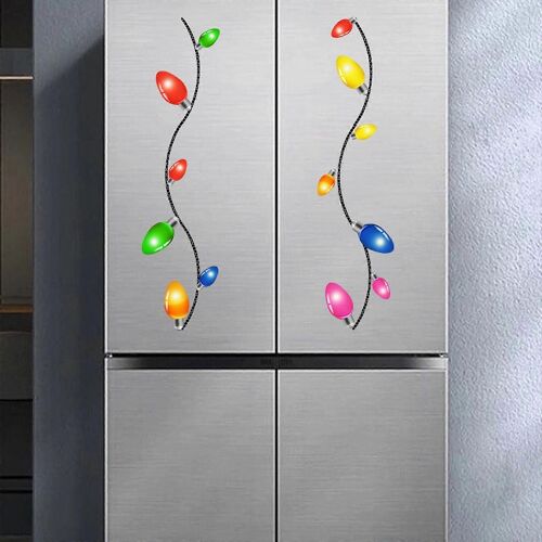 Christmas Car Decoration Colored Light Bulb Magnetic Sticker Gao242938