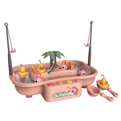 Jouet De Pêche De Simulation, Jeu D'Eau, Musique Magnétique, Circulation Électrique, Plate-Forme De Poisson De Canard Pour Enfants, Cadeaux Pour Enfants