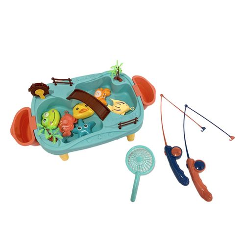Jouet Magnétique De Pêche En Eau Pour Enfants, Musique, Circulation Électrique, Canard, Grenouille, Crabe, Jeu D'Eau