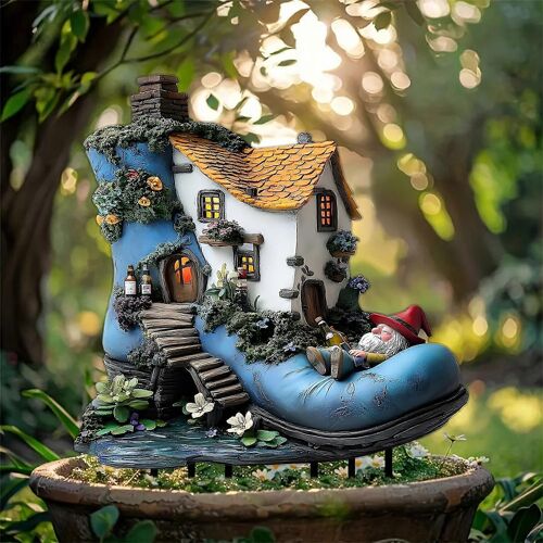 Acrylic Dwarf House Garden Inspirational Desktop Ornament Home Decoration Floor GAO251733