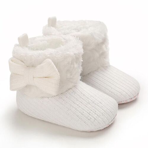 Fille Chaussures Bébé Bébé Coton Doux Et Léger Semelle Coton Peluche Doublure Bottes De Neigebébé Filles Chaussures Polaire Bottes De Neige Chaud Doux Bas Bébé Chaussures Tout-Petits