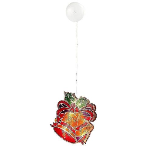 Lumières de décoration de fenêtre de Noël, ventouse fenêtre suspendue guirlande lumineuse décor de fête ornement de Noël lumière cadeaux pour la chambre intérieure de fête de Noël -