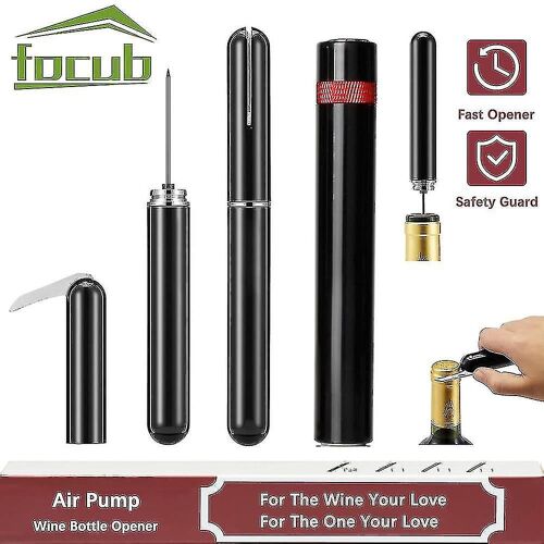 Pompe À Air Ouvre-Bouteille De Vin Sécurité Portable Vin Tire-Bouchon En Acier Inoxydable Vin Air Pression Tire-Bouchon Liège-Zzy