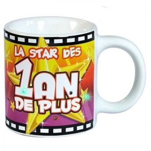 Mug Anniversaire 1 An De Plus Lumineux