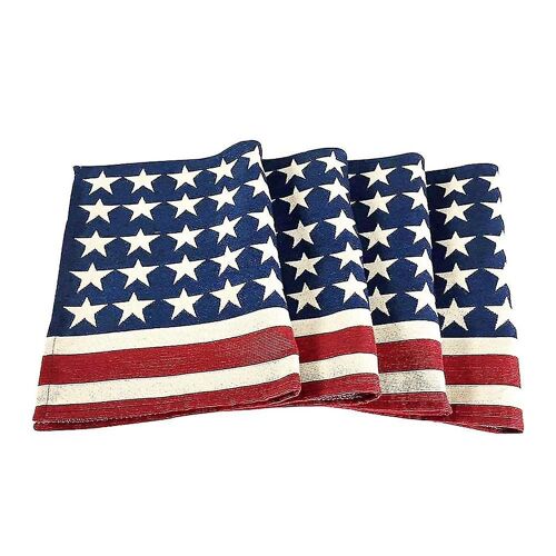 180cm US Drapeau Étoiles Rayures Nappe Salle À Manger Chemin De Table Couverture Vacances Decor-ZZY