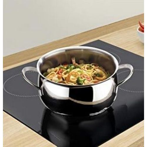 Cocotte Faitout Marmite Casserole Sauciere Acier Inoxydable 18/10 Inox Poli Capsule Botton Luxe Triple Epaisseur Tout Feu Induction Vitroceram Electriq 2 Poignees Oreille Bombée Ventrue Poele Sauteuse