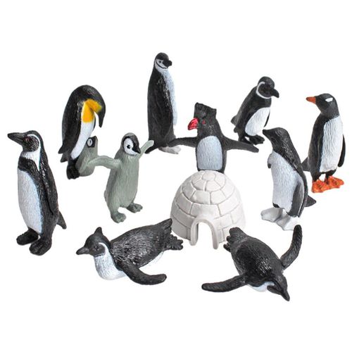 Ensemble De Figurines De La Famille, 11x, Simulation Réaliste D'Animaux De L'Océan, Pingouin, Jouet, Créatures Miniatures, Cadeau À Collectionner