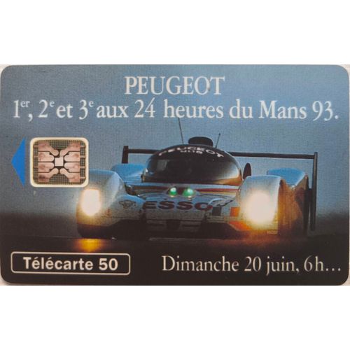 Carte Téléphonique Peugeot 24 Heures Du Mans 93