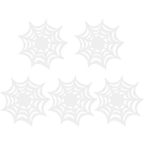 Halloween Sets De Table Toile D'araignée Halloweens Sets De Table Discothèque Bar Créer Atmosphère Horreur Boisson Tapis Napperons Fournitures De Y-Zzy 5 Pcs