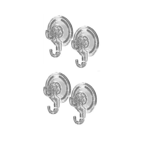 4pcs Transparent Réutilisable Heavy Duty Vide Ventouse Ventouse Crochets Pièces-ZZY