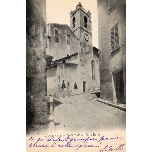 Carte Postale Ancienne  - Cagnes (Alpes Maritimes) - Le Clocher De N.D. De La Dotée