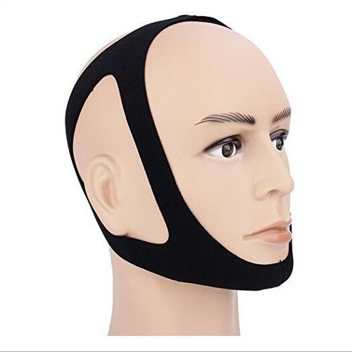 Sangle De Menton Anti-Ronflement Et Ceinture De Maintien De La Mâchoire, Velcro Réglable  Non-Sliding Off  Confortable, Respirant, Tissu 