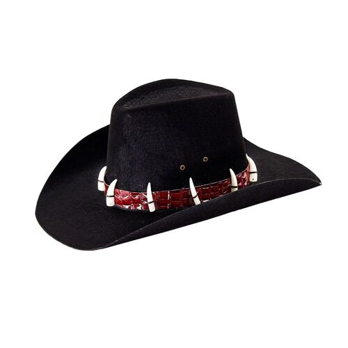 Chapeau Chasseur Outback Feutrine Noir Adulte