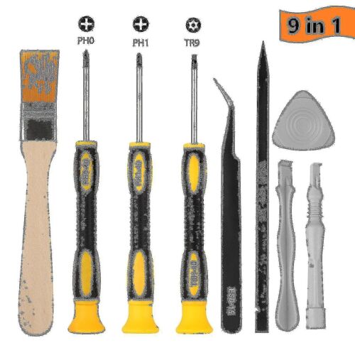 Playstation 4 Jeu complet de tournevis Kit d'outils de nettoyage de réparation - Ps4 Security Tournevis Torx T9 (tr9) Phillips Ph0 Ph1 (ps4)-ZZY