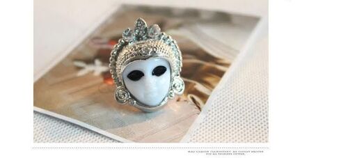 Bague Broche Double Fantaisie Gothique Lolita Punk Rock Emo Chaînes Visage Steampunk Croix Ailes Serpent Animal Noeud Papillon Harajuku Black Sugar Déguisement Cosplay Manga Anime Mode Japonaise