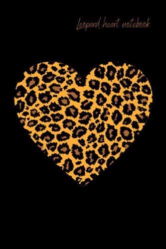 Leopard Heart Notebook: 6 X 9 100 Page Leopard Notebook