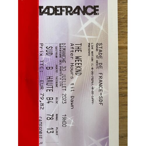 Place De Concert The Weeknd, Paris