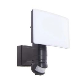 Projecteur Mural Noir Led Ip44 30w Avec Détecteur De Mouvement, 3000 Lumens