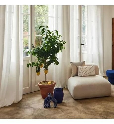 MADURA - Rideau Janina Tamisant en Toile sans artifices toute douce Blanc