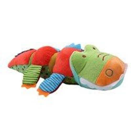 Poupée Crocodile En Peluche Pour Bébé, Jouet Mignon, Animal En Peluche, Doux Et Éducatif Pour Enfant, Avec Anneau Et Cloche Transparente