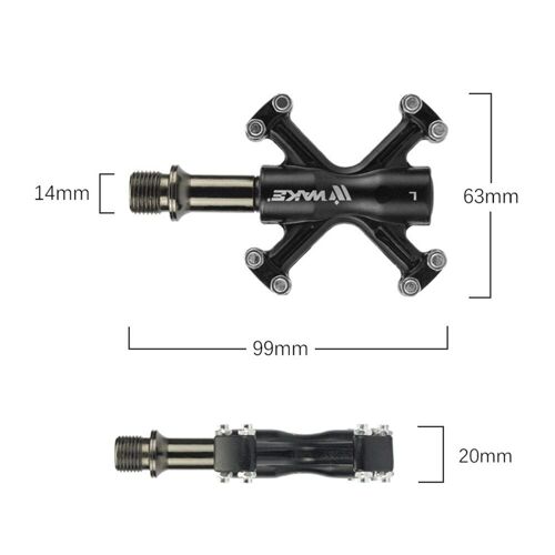 Pédales Plates De Vélo De Montagne 3 Roulements, 1 Paire, En Alliage D'Aluminium Étanche Antidérapant, Accessoires De Cyclisme, Pièces