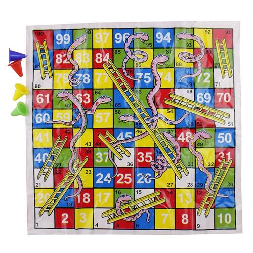 Ensemble De Jeux De Société Amusants En Famille, Échelle De Serpent, Jeu D'Échecs De Vol En Papier Portable, Jouets Pour Enfants, 1 Ensemble