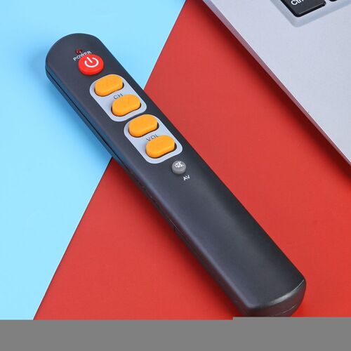 Télécommande électronique intelligente universelle, 6 clés jaunes, accessoires de maison intelligente à infrarouge pour boîtier TV, amplificateur STB HIFI