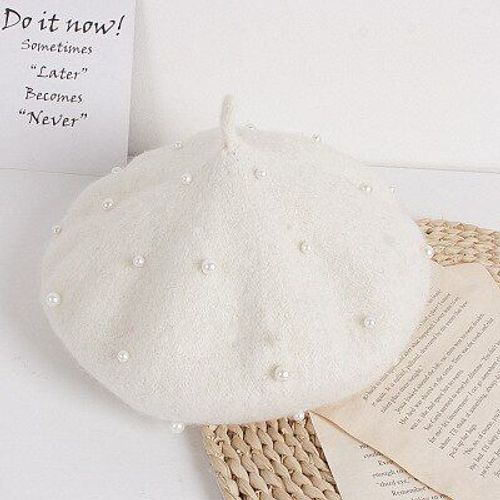 Béret De Princesse À Perles Pour Enfant, Fille,Collection Printemps/Automne/Hiver, Nouveauté 2021, Très Mignon Et Dernière Mode,