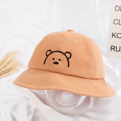 Chapeau De Bébé De Dessin Animé, Chapeau Doux De Printemps Et D'Été Pour Enfants Fille Et Garçon, Casquette Seau Pour L'Extérieur, Pêcheur De Plage, Chapeau De Soleil, Ours