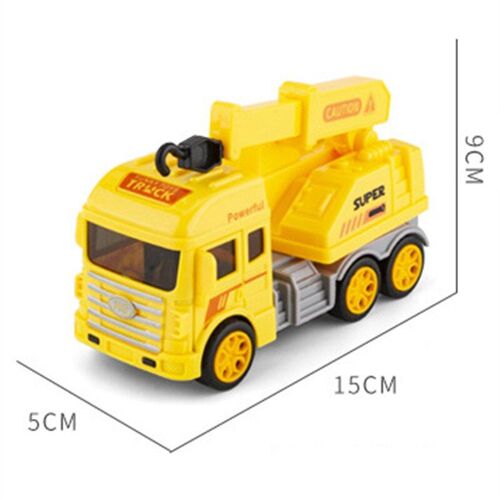 Mini Véhicule Jouet Modèle Plastique Ingénierie Construction Grue Camion Transport Voiture Assainissement Véhicule Éducatif Cadeaux Pour Enfants