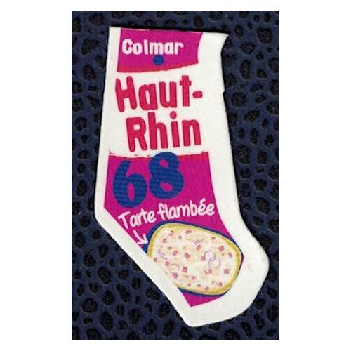 Magnet Département 68 Haut Rhin Colmar Spécialité Culinaire Tarte Flambée