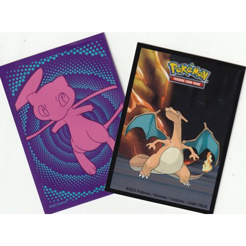 2 Protèges Cartes Pokémon - Sleeves - Dracaufeu/Mew