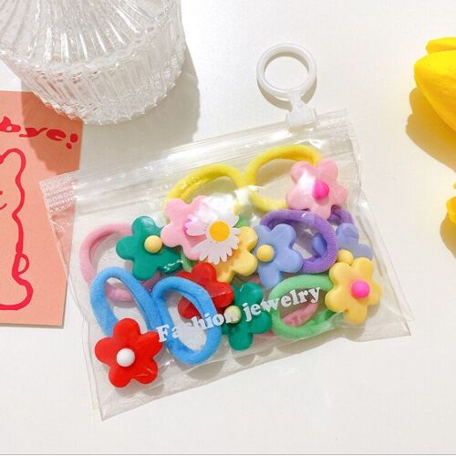 Lot D'Élastiques À Cheveux Pour Enfants, Lot De 10 Pièces, Bandes En Caoutchouc, Accessoires Pour Cheveux, Accessoires Pour Bébés