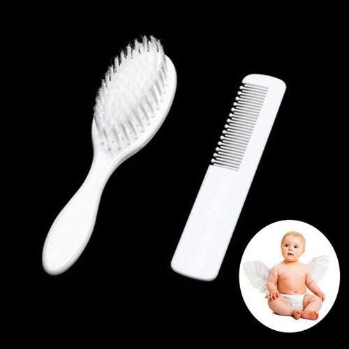 Ensemble De Peignes Et Brosses Souples Pour Bébé, 2 Pièces, Soins Pour Nouveau-Né, Massage De La Tête