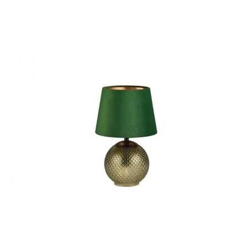 Trio Lighting - Lampe De Table Chic En Verre Et Tissu Jonna - Vert