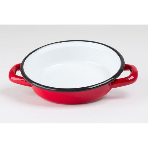 Plat À Oeuf Émaillé 14 Cm Rouge