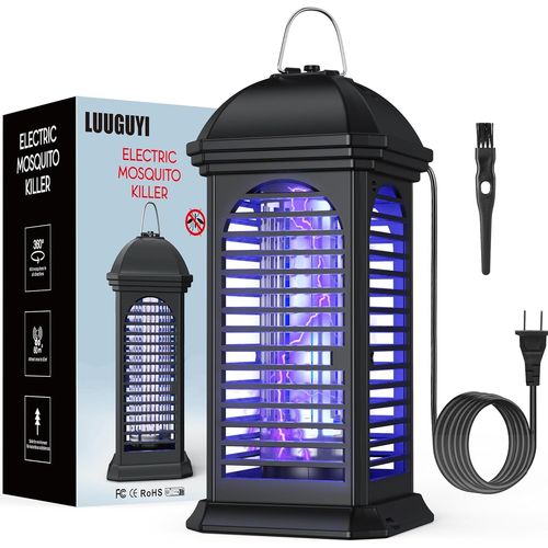 ASFASFq-Lampe Anti Moustique Interieur & Exterieur, 4200V Piège à Moustiques, Moustique Tueur Lampe Electrique, Sécuritaire et Non Toxique Tueur d'Insectes Pas de Bruit
