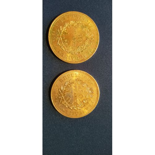 50 Francs Hercule Argent 1978 Et 1979