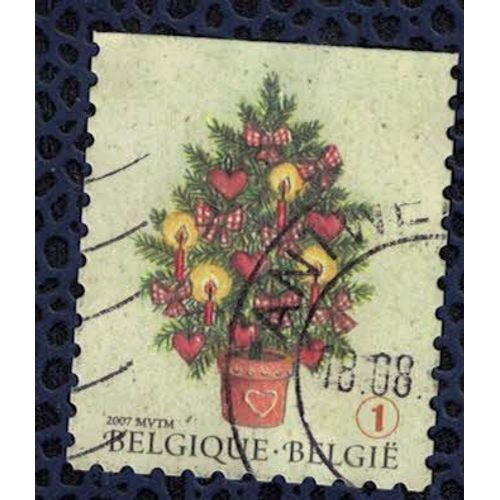 Belgique 2007 Oblitéré Used Arbre De Noël Dans Un Pot