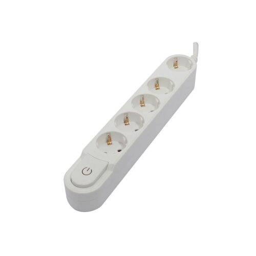 Multiprise Design Schuko 5x16A - 3 m - blanc - Chacon