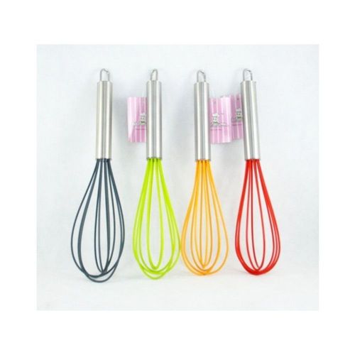 Fouet De Cuisine En Silicone 25 Cm Batteur Manuel Mélangeur 4 Couleurs