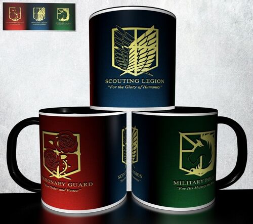 Mug Personnalisé Tasse À Café - Manga L'attaque Des Titans Shingeki No Kyojin Réf 572