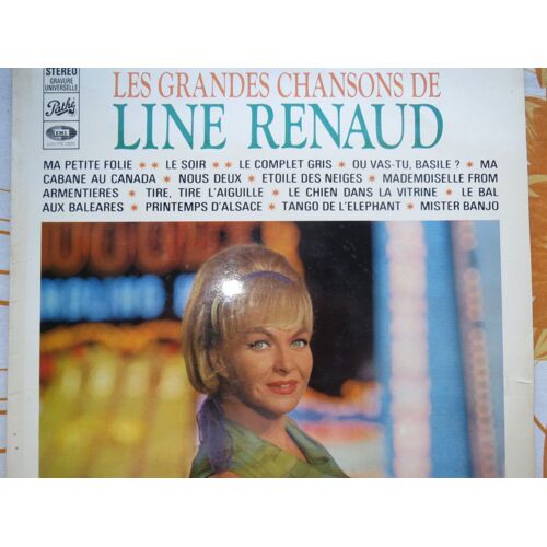 Line Renaud -  " Les Grandes Chansons " - Melle From Armentières -  Le Chien Dans La Vitrine -  Ma Cabane Au Canada -  Orchestres Directions : Pierre Guillermain - Marius Coste - Choeurs René St-Paul