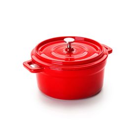 Mini Cocotte Ronde Rouge 13 X 8 Cm