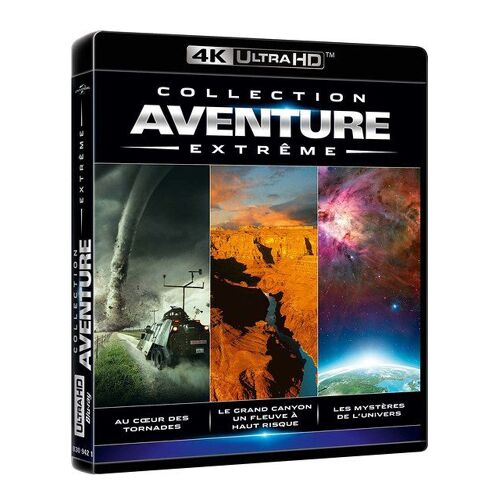 Collection Aventure Extreme : Au Coeur Des Tornades + Le Grand Canyon, Un Fleuve À Haut Risque + Les Mystères De L'univers - 4k Ultra Hd - 4k Ultra Hd